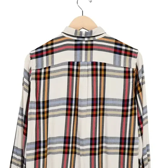 Levi's Women's Western Boyfriend Fit Plaid Button Down Shirt Size Small - Picture 6 of 10